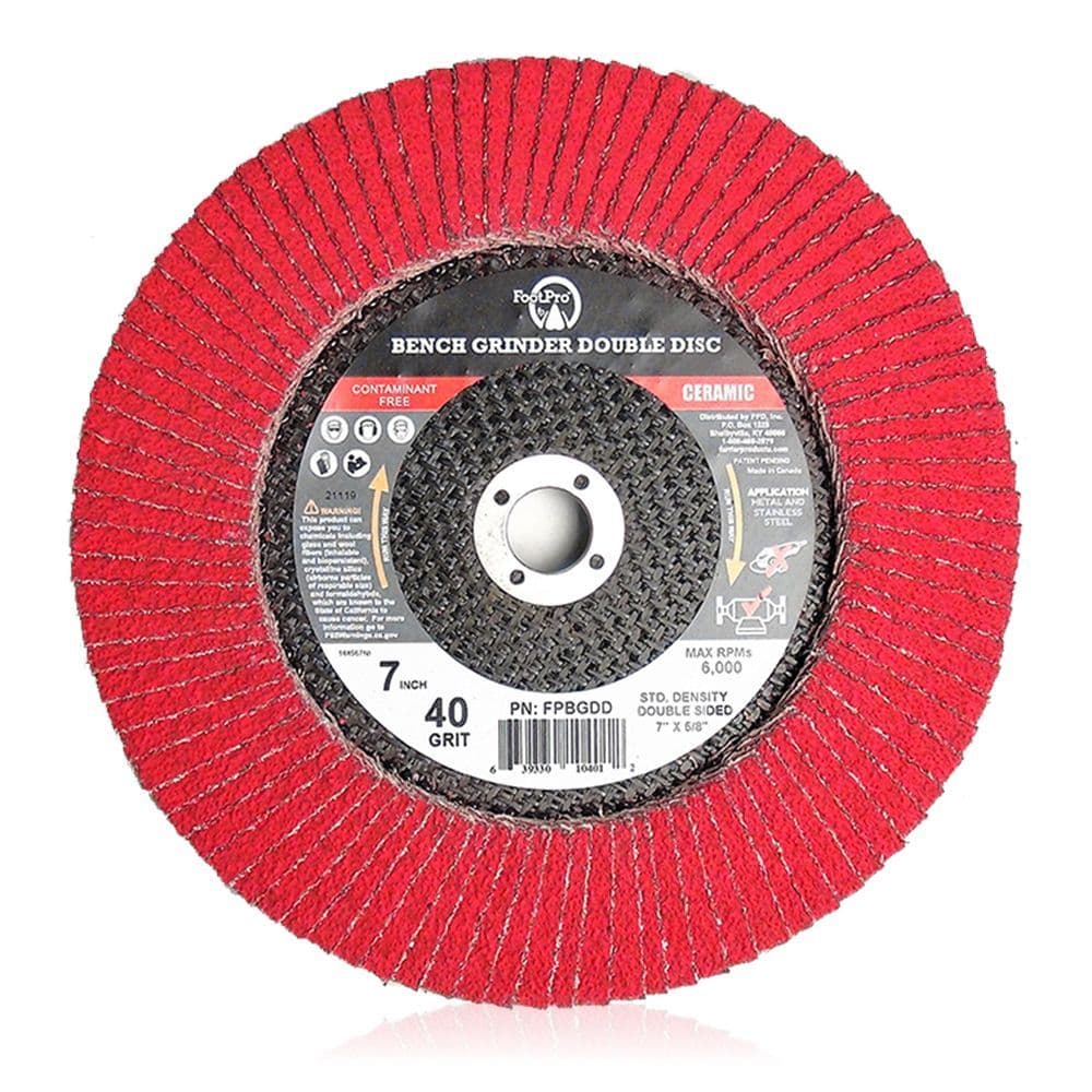 FootPro Double Sided Bench Grinder Disc